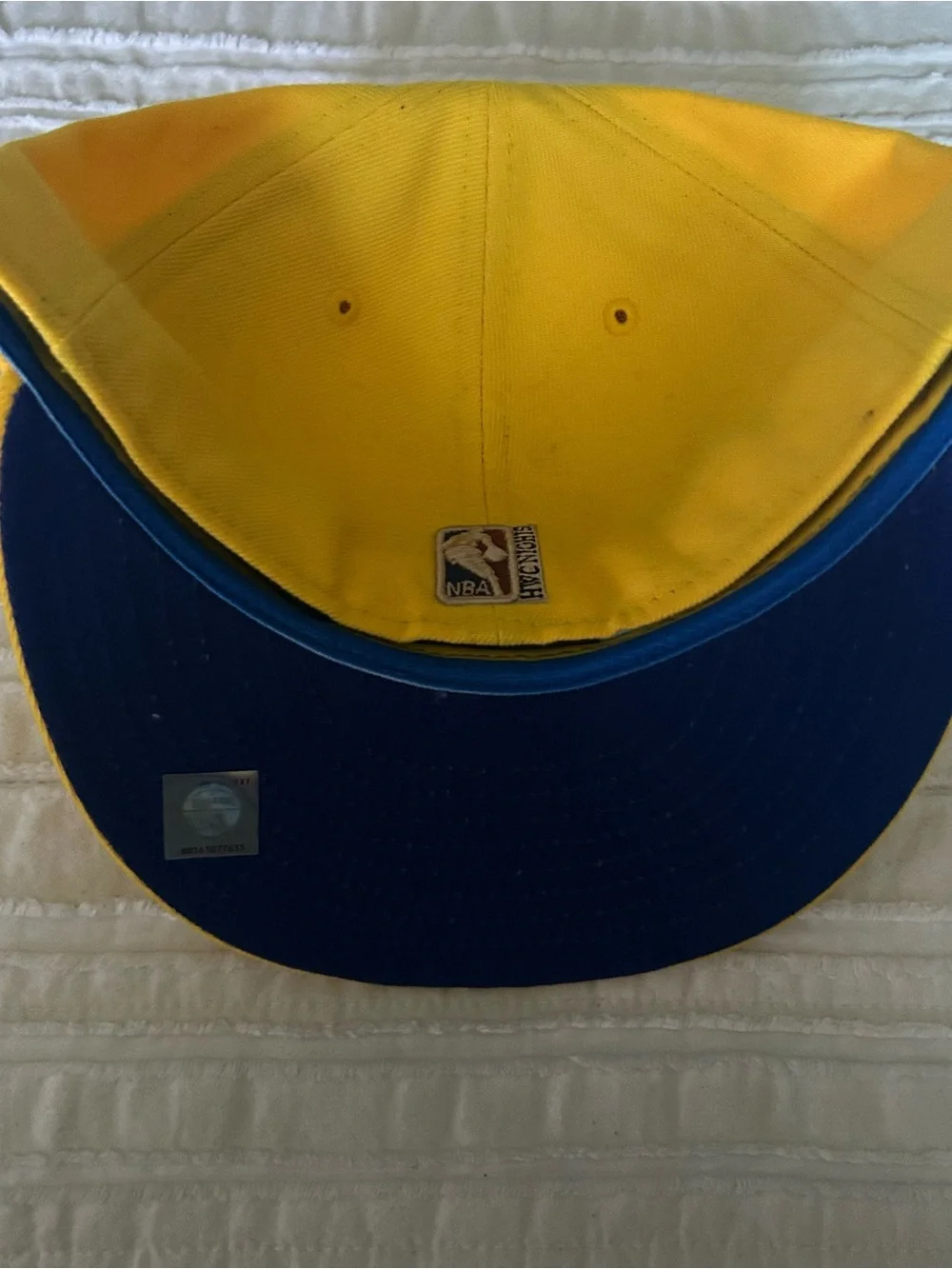 New Era Yellow Golden State Warriors Flat-Bill Fitted Cap 7 1/4